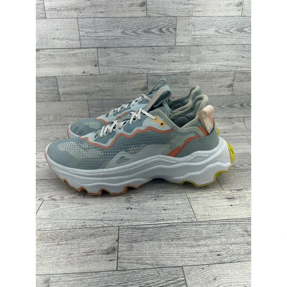 Sorel Kinetic Breakthru Sport Shoes Women's Size 9.5‎ Teal Orange White Yellow